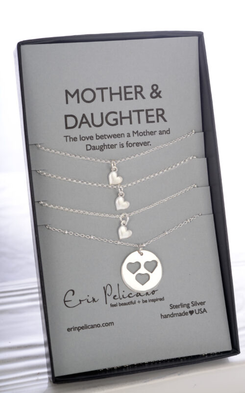 Gold Mother Daughter Necklace | Fine Artisan Jewelry by Erin Pelicano