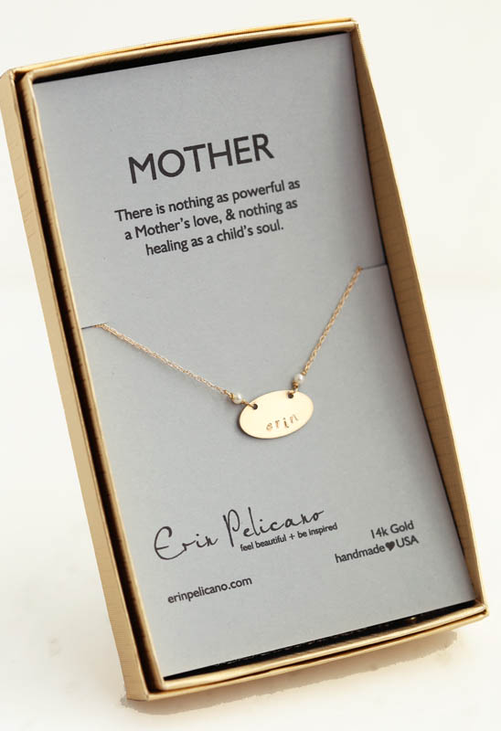 Luxe Fine Gold Mother Necklace | Artisan Fine Jewelry Erin Pelicano