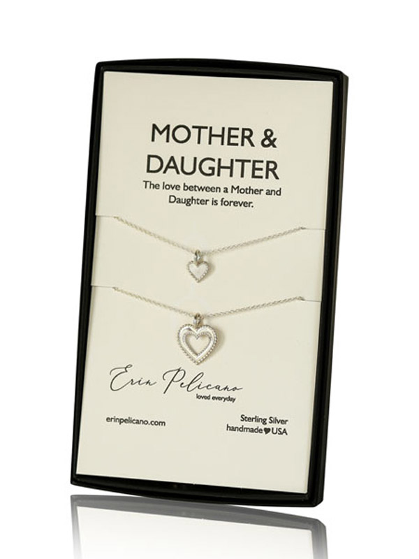 Kay Mother/Daughter Necklaces Heart with Rose Sterling Silver | Hamilton  Place